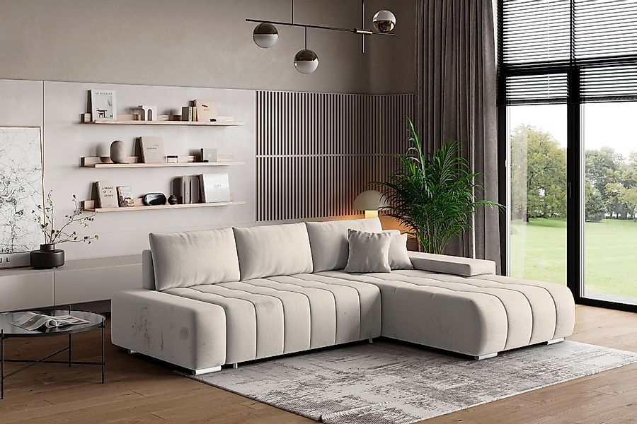 Masseno Ecksofa ALESE mit Schlaffunktion L-Form, günstig online kaufen