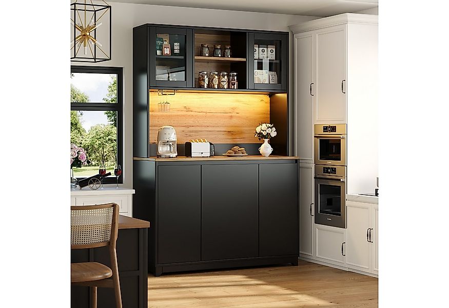 HAUSS SPOLE Hochschrank mit Acryltüren,Aufbewahrungsschrank Küchenschrank m günstig online kaufen