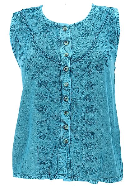 Guru-Shop T-Shirt Besticktes indisches Hippie Top, günstig online kaufen