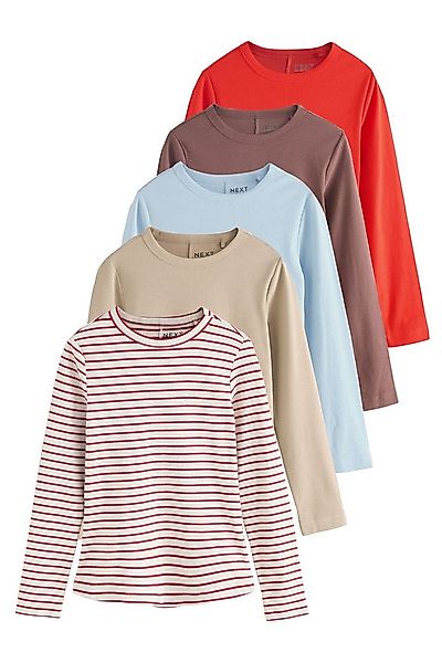 Next T-Shirt Gerippte Langarmshirts, 5er-Pack (5-tlg) günstig online kaufen