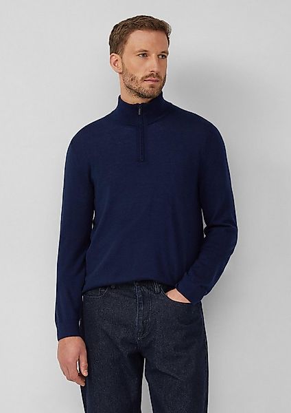 s.Oliver Longpullover Strickpullover Strickpullover aus reiner Merinowolle günstig online kaufen