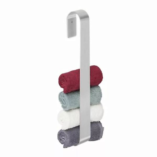 relaxdays Handtuchhalter ohne Bohren Edelstahl silber günstig online kaufen