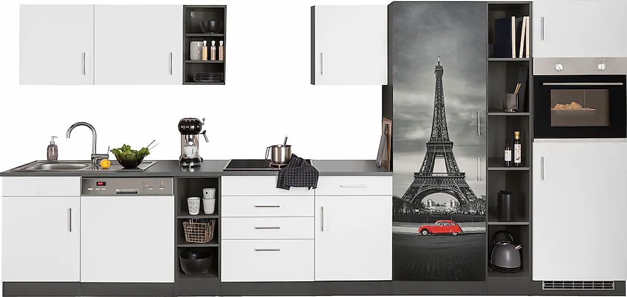 HELD MÖBEL Küchenzeile "Paris", ohne E-Geräte, Breite 400 cm günstig online kaufen