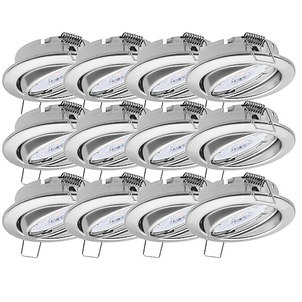 Oktaplex 12er Set Einbauspot Dijon 3-Stufen Dimmbar inkl. LED Modul Warmwei günstig online kaufen
