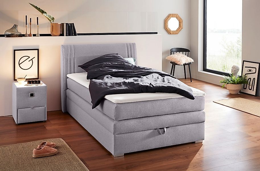Jockenhöfer Gruppe Boxspringbett Amira, mit Bettkasten und Topper günstig online kaufen