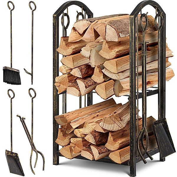 KESSER Kaminholzregal, Kaminholzregal 5-teiliges Set Kaminholzständer günstig online kaufen
