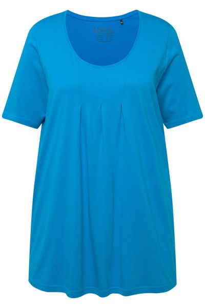 Ulla Popken T-Shirt T-Shirt Zierfalten A-Linie günstig online kaufen