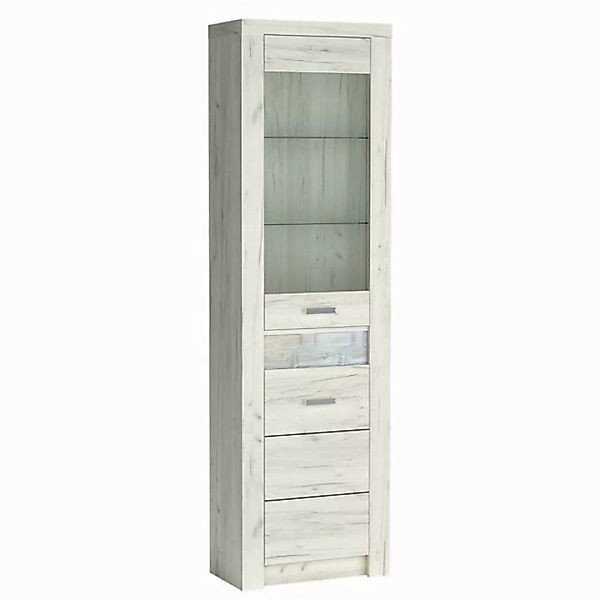 Lomadox Vitrine INGENIO-161 Vitrinenschrank Standvitrine Wohnzimmerschrank günstig online kaufen