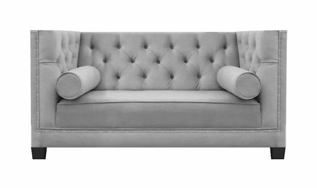JVmoebel 2-Sitzer Wohnzimmer Sofa Zweisitzer Couch Luxus Chesterfield Texti günstig online kaufen