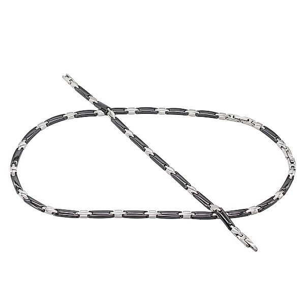 ELLAWIL Edelstahlketten-Set Halskette Armband aus schwarzer günstig online kaufen