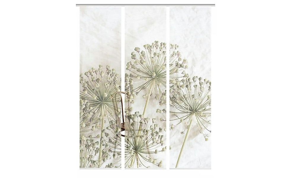 HOME in green Schiebevorhang   ¦ creme ¦ Synthetik ¦ Maße (cm): B: 60 H: 24 günstig online kaufen