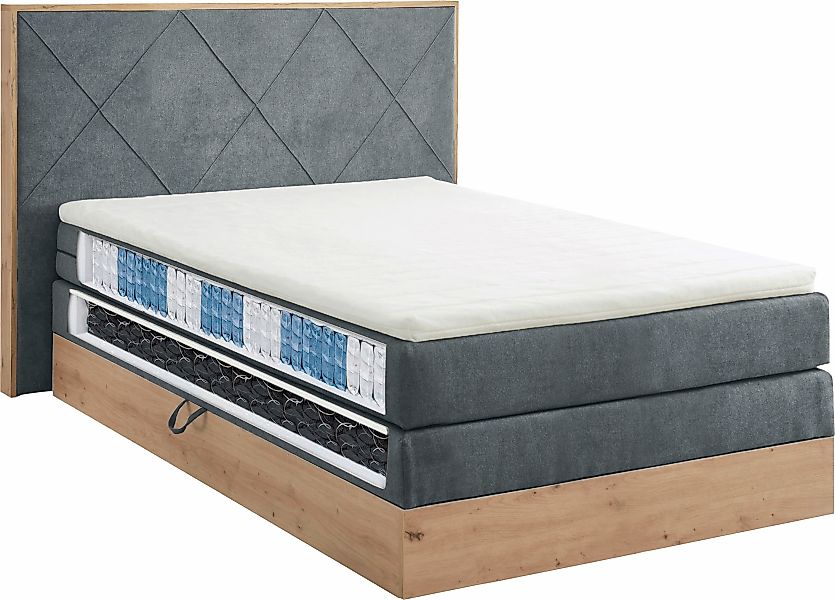 ED EXCITING DESIGN Boxspringbett "Bellevue", inkl. Bettkasten, wahlweise mi günstig online kaufen