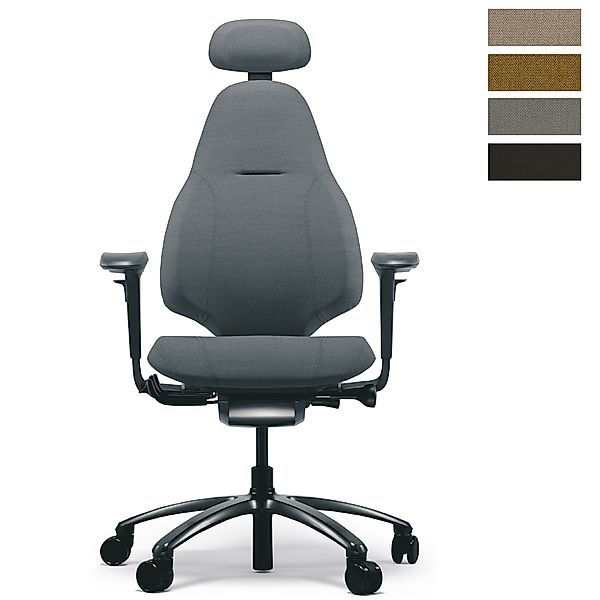 RH Mereo 220 black mit hoher Rückenlehne - Gestell schwarz günstig online kaufen