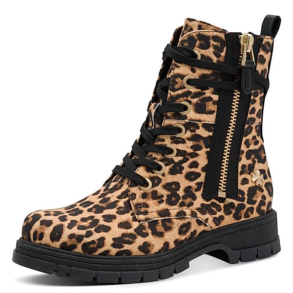 MARCO TOZZI by GMK Schnürboots, Blockabsatz, Schnürstiefelette im Animal Lo günstig online kaufen