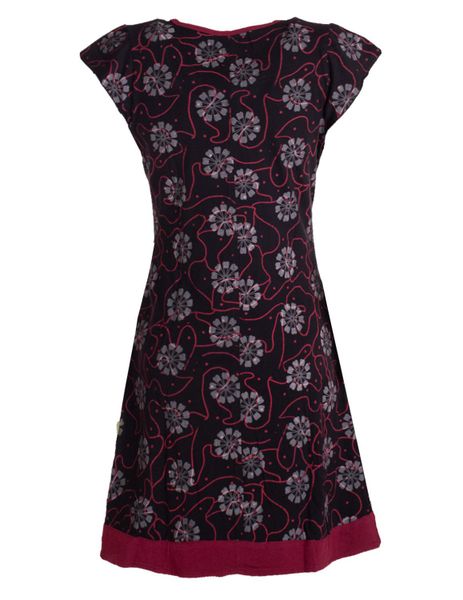 Vishes Tunikakleid Damen kurzarm Longshirt-Kleid Mini-Kleid günstig online kaufen