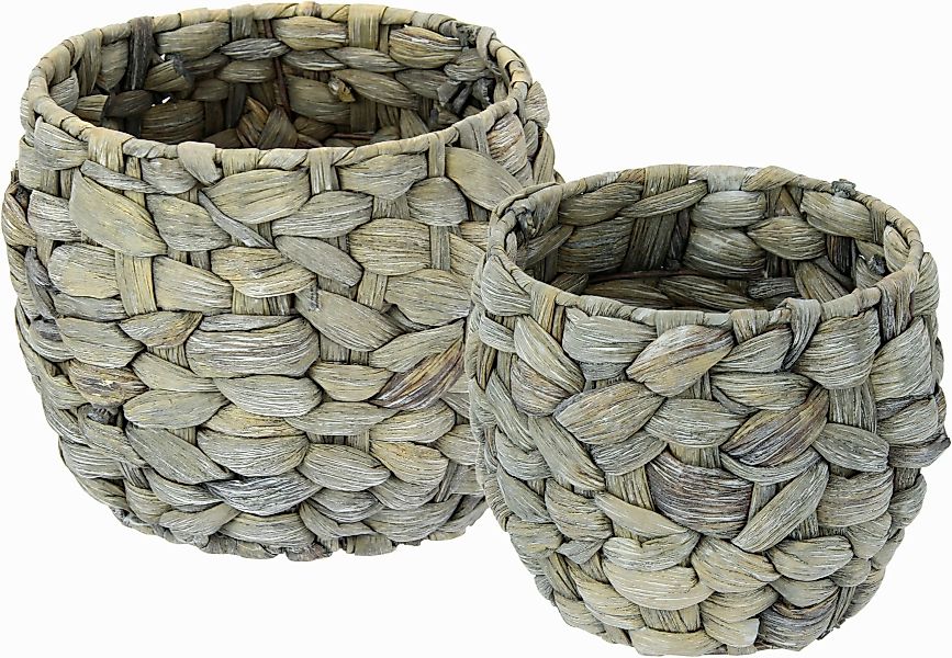 I.GE.A. Übertopf Aus Wasserhyazinthe, 2er Set, günstig online kaufen