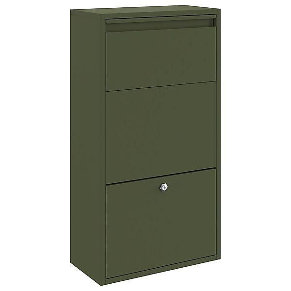 vidaXL Briefkasten Paketdropbox Olivgrün 44x22x82 cm günstig online kaufen
