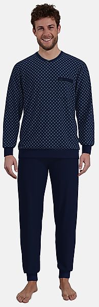 GÖTZBURG Schlafanzug Herren Pyjama mit Bündchen günstig online kaufen
