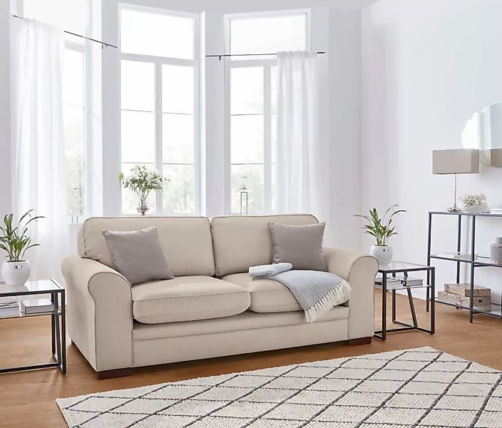 Home affaire 2-Sitzer "Broughton", weicher Sitzkomfort, incl. 2 Zierkissen, günstig online kaufen