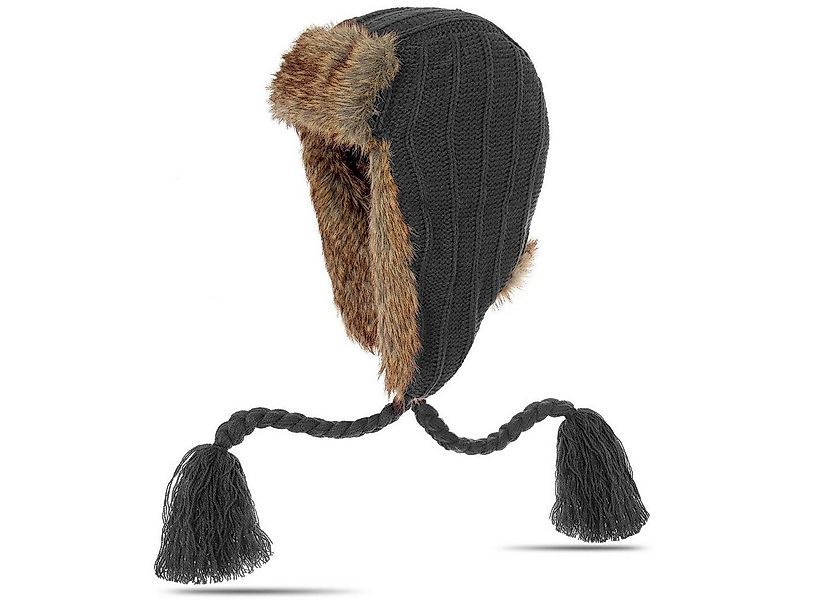 Caspar Ohrenmütze MU001 Damen Winter Fell Mütze / Fliegermütze mit klassisc günstig online kaufen