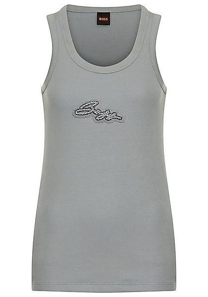 BOSS ORANGE Ripptanktop Ematite Stonebadge Premium Damenmode günstig online kaufen