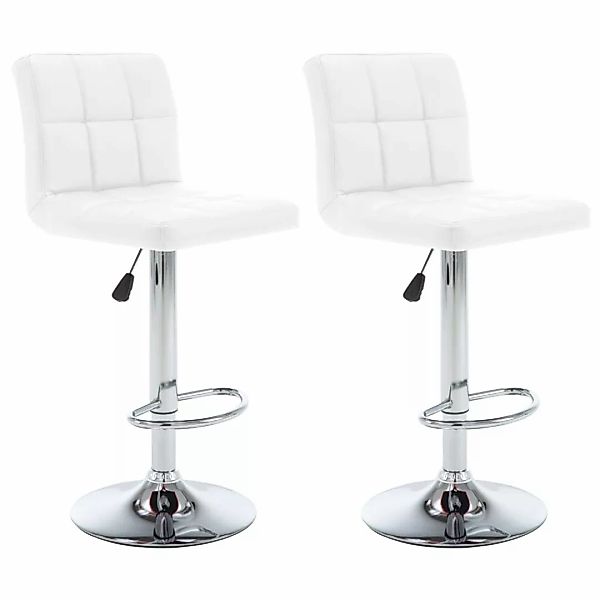 vidaXL Barhocker Barhocker 2 Stk. Weiß günstig online kaufen