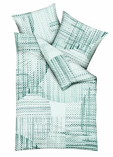 JACK Bettwäsche 240x220cm Supreme Terra Silber oder Grün Kaeppel, Mako-Sati günstig online kaufen