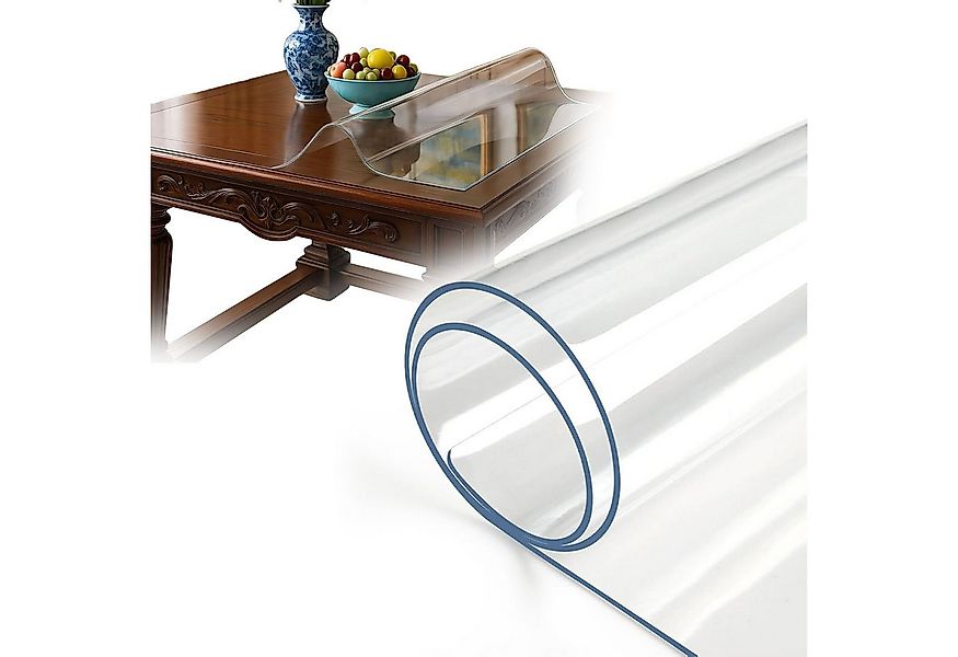 HEYHIPPO Tischdecke PVC transparente Tischdecke 90×150cm Tischplattenschutz günstig online kaufen