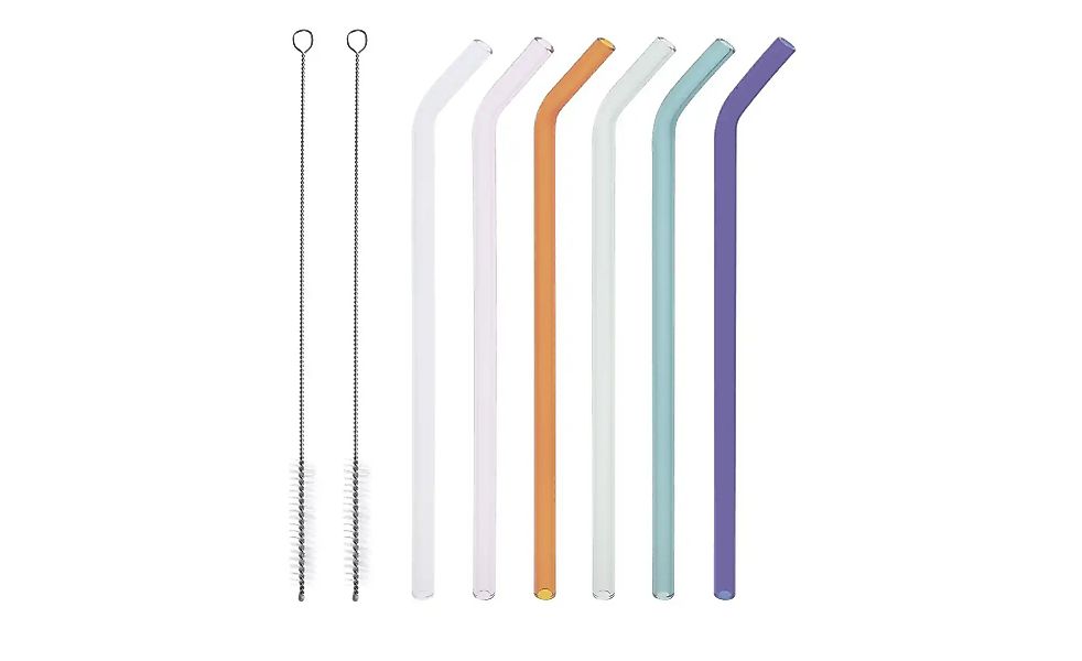 Peill+Putzler Glas-Trinkhalm-Set   ¦ transparent/klar ¦ Glas Ø: 0.8 Küchenz günstig online kaufen