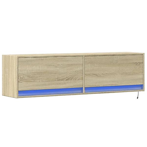 vidaXL TV-Wandschrank mit LED-Beleuchtung Sonoma-Eiche 140x31x38 cm 852371 günstig online kaufen
