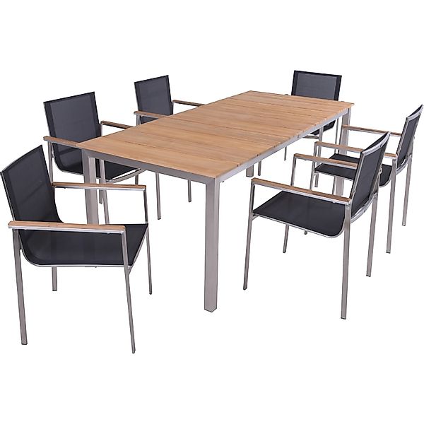Garden Pleasure Gartenmöbel-Set 03 Dallas/Denver 5-teilig Anthrazit FSC® FS günstig online kaufen