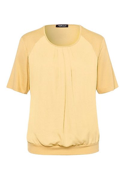 FRANK WALDER T-Shirt im Materialmix günstig online kaufen