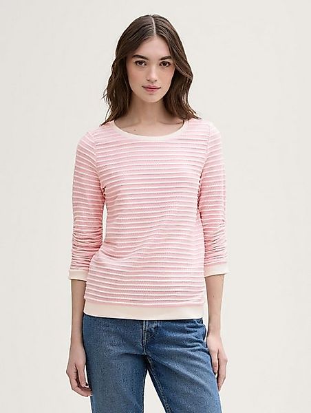 TOM TAILOR Denim Sweatshirt Sweatshirt mit Streifenmuster günstig online kaufen