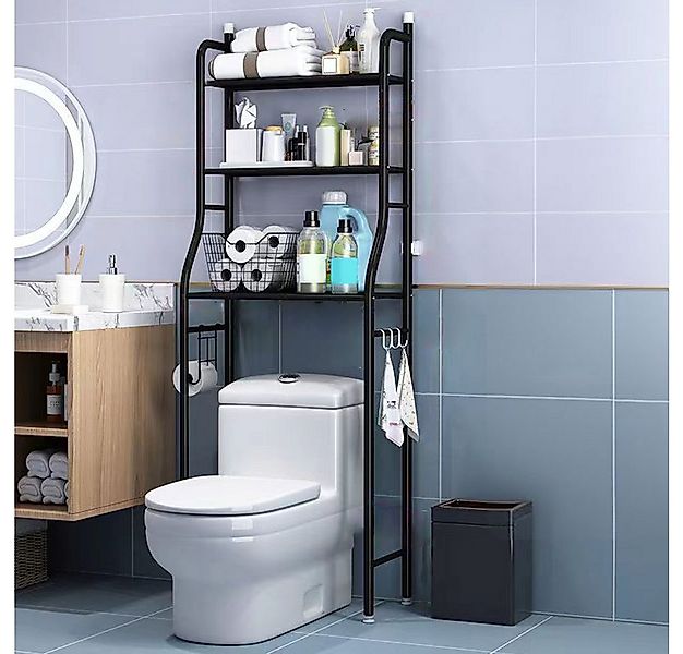 GarveeMore Badregal Metall-Organisationsregal über der Toilette mit abnehmb günstig online kaufen