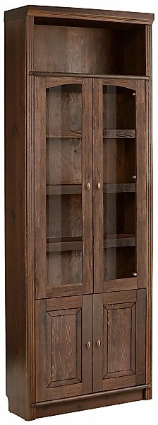 Home affaire Bücherregal "Soeren Vitrine mit 2 Glastüren, Breite/Tiefe: 80/ günstig online kaufen