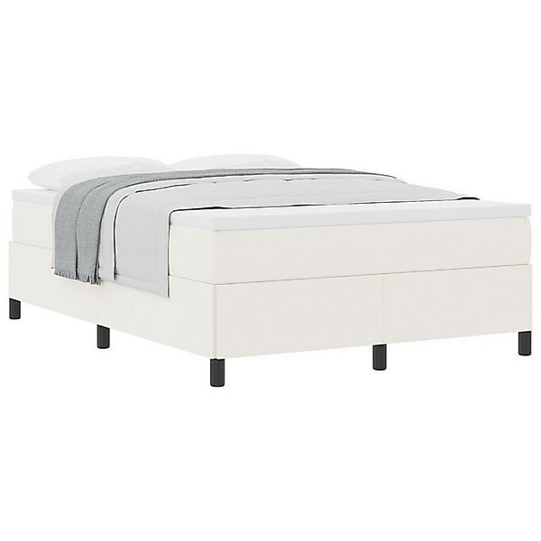 vidaXL Bett Bettgestell Creme 140x200 cm Cord-Stoff (1-tlg) günstig online kaufen