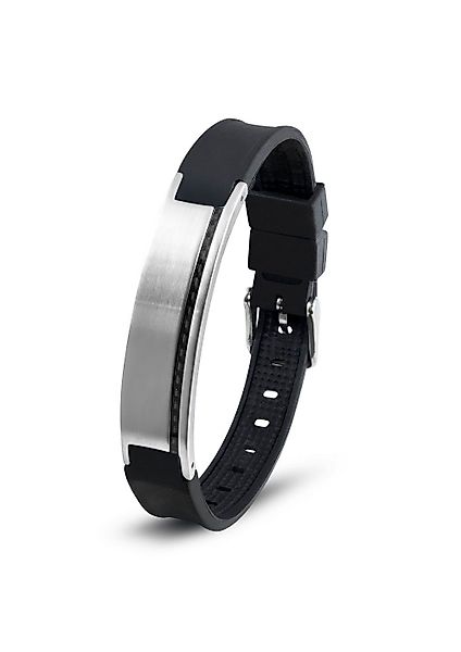 Lunavit Armband Lunavit Silikon Magnetarmband Carbo günstig online kaufen