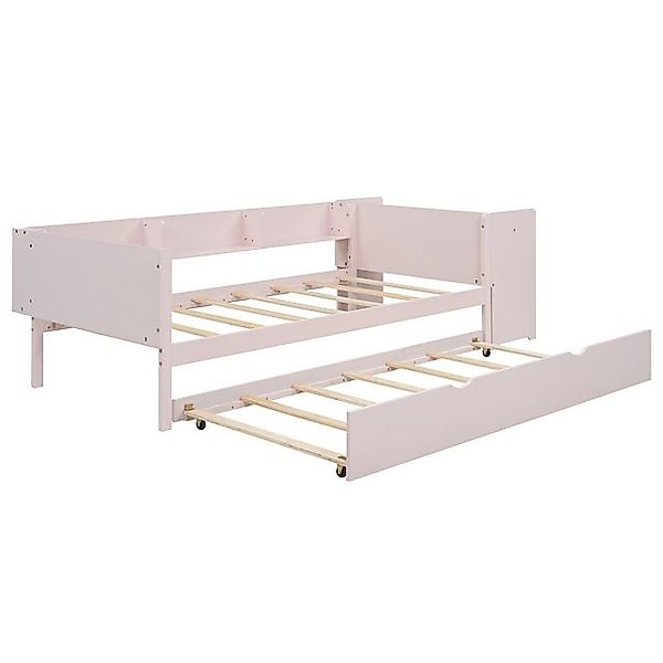 Gotagee Kinderbett Modern Flachbett 90x200cm Einzelbett mit Ausziehbett Sch günstig online kaufen