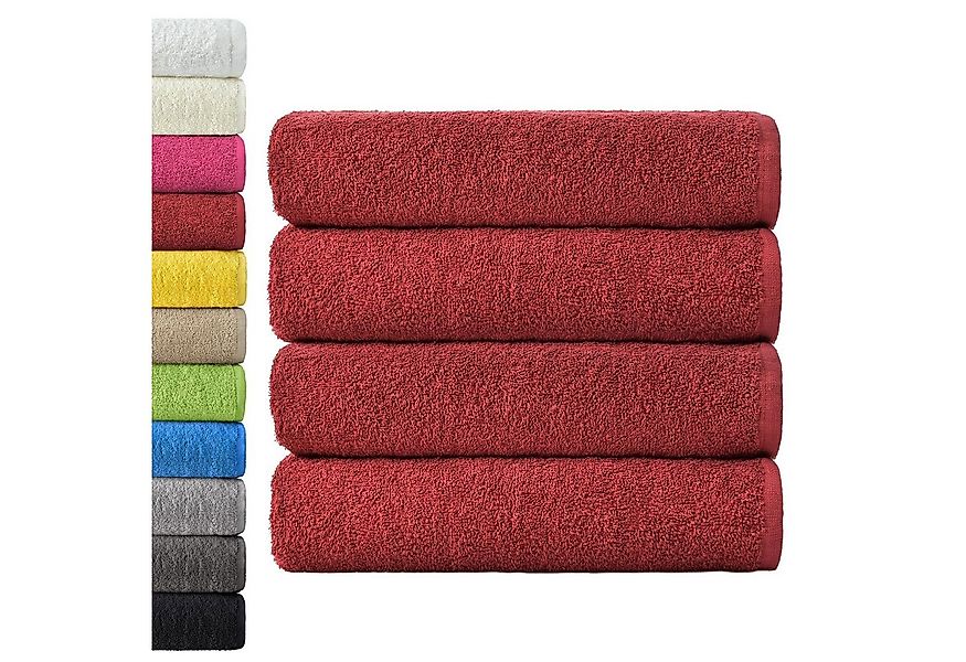 NatureMark Duschtuch 4er-Sparpack Frottier Duschtücher 70x140cm, 100% Baumw günstig online kaufen