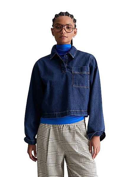 Marc O'Polo DENIM Langarmbluse aus reiner Bio-Baumwolle günstig online kaufen