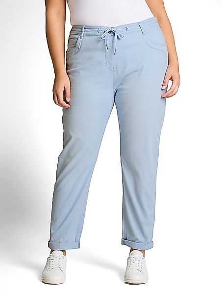 TOM TAILOR PLUS Jogger Pants im 5-Pocket-Stil mit Stretch und Bindeband günstig online kaufen