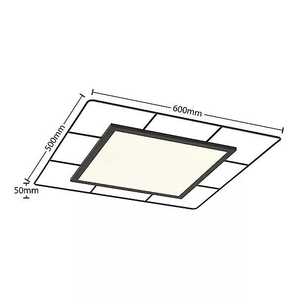 Lindby Khai LED-Deckenleuchte, Stepdim, 60 x 60 cm günstig online kaufen