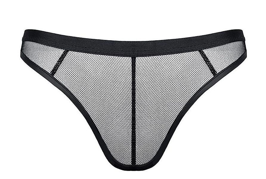 Regnes Fetish Planet String Schwarzer wetlook günstig online kaufen