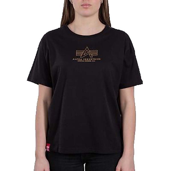 Alpha Industries Basic Cos Ml Foil Print T-shirt XS Black günstig online kaufen