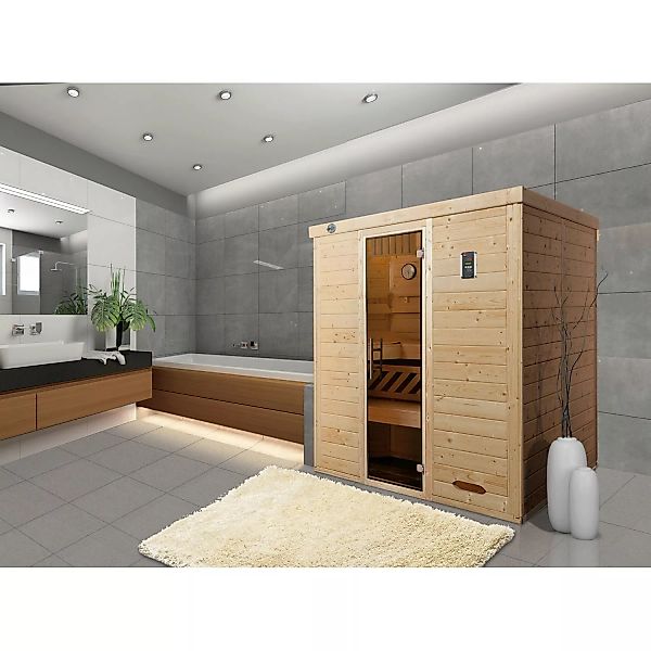 Weka Design-Sauna Kemi 4, Glastür günstig online kaufen