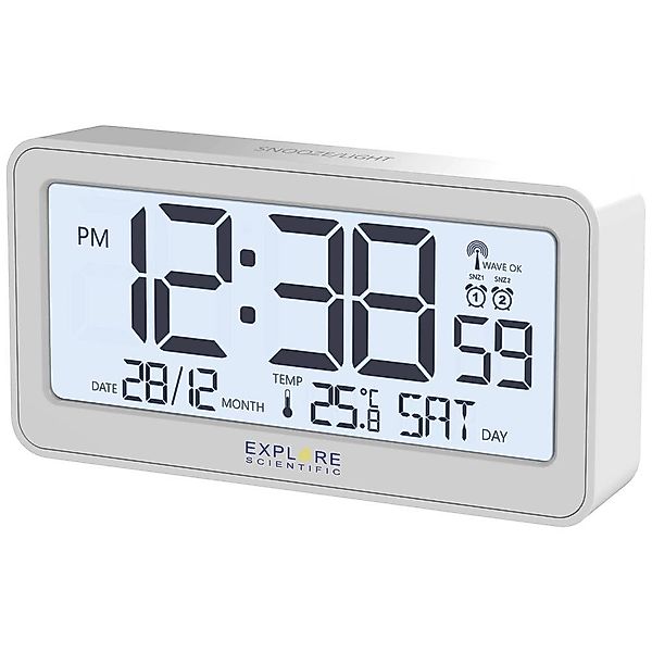 EXPLORE SCIENTIFIC Tischuhr Funk-Uhr Großes Display günstig online kaufen