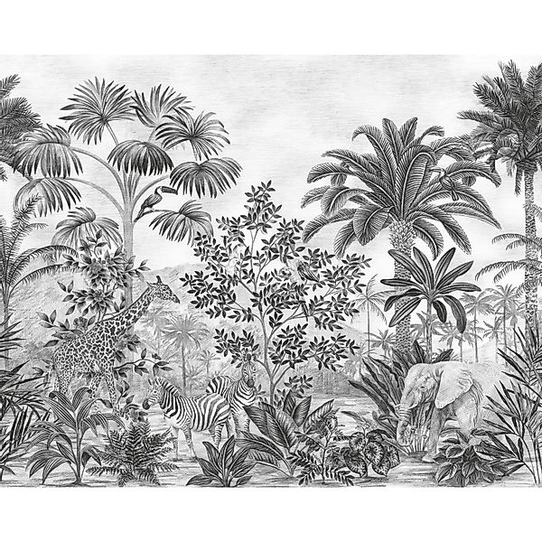 Komar Vliesfototapete Jungle Evolution 350 cm x 280 cm günstig online kaufen