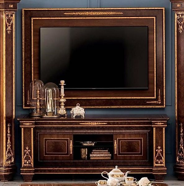 Xlmoebel TV-Schrank Wohnwand Vitrine rtv Sideboard Schrank Wand Rokoko Desi günstig online kaufen
