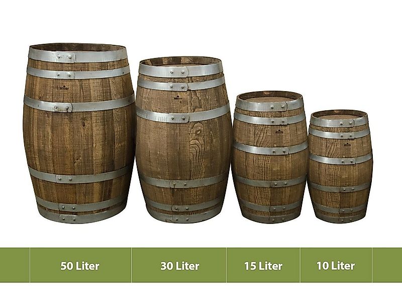 Temesso Gartenlounge-Hocker 10 bis 50L kleines Fass PALISANDER (dunkel) günstig online kaufen