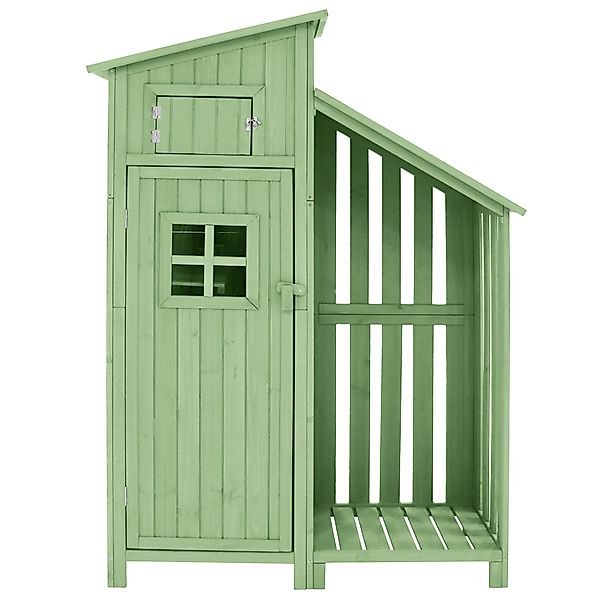 Gerätehaus Gartenschrank mit 2 Regalen, Geräteschuppen mit großem Stauraum, günstig online kaufen